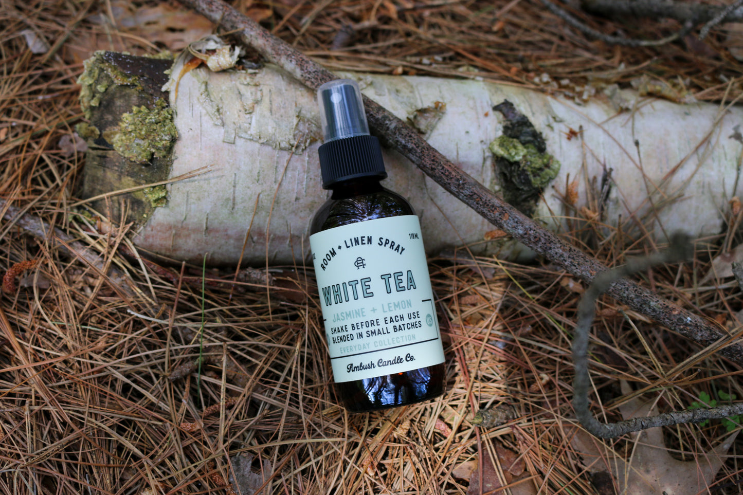 White Tea | Jasmine + Lemon 4oz Room Spray