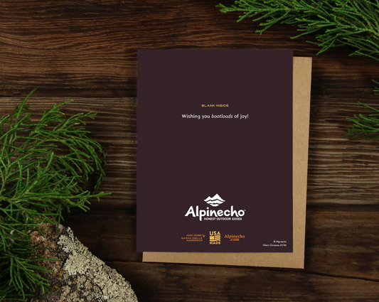 Hiker's Christmas | Alpinecho Card
