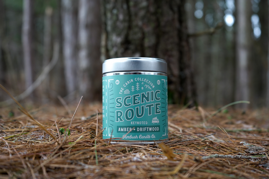Scenic Route | Amber + Driftwood 14oz Soy Candle