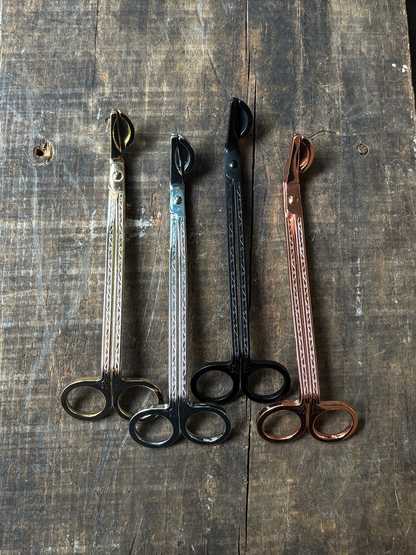 Engraved Stainless Steel Candle Wick Trimmers